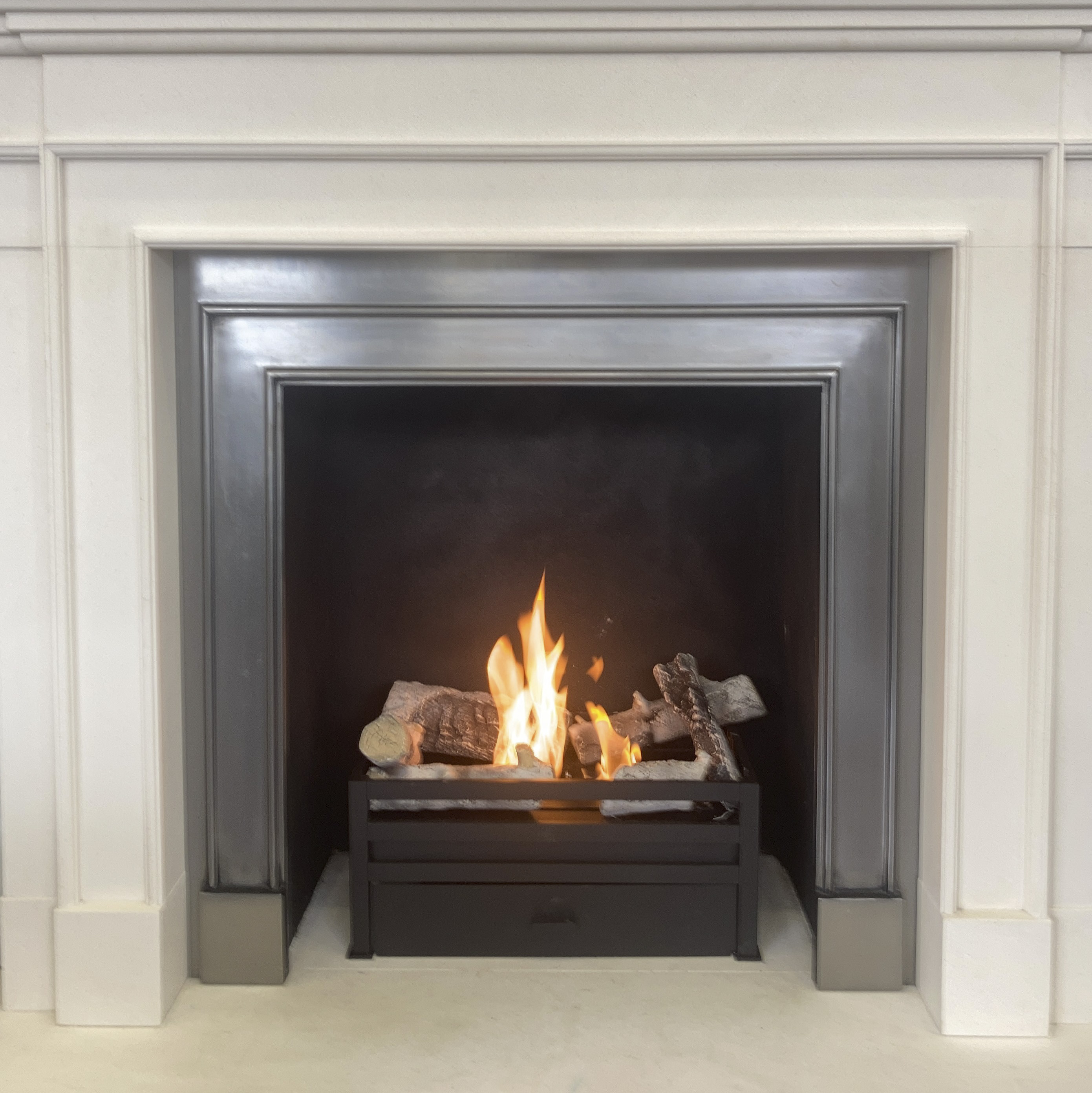SF Adapt bioethanol fire, with cast iron firebasket